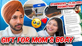 FINALLY MOM LAI BIRTHDAY GIFT MIL GYA😍  STARBUCK DI 5LAC DI PROMOTION😱  MALL CH BHANGRA🔥 [upl. by Whiteley]