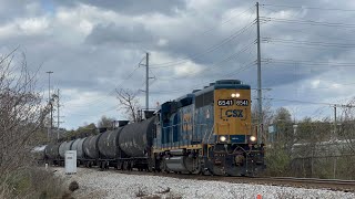 Solo CSX GP403 6541 Leads L66521 on 112124 [upl. by Shelman]