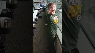 LAMBEAU FIELD shorts nfl football firstgame gopackgo fatherson lambeaufield cool [upl. by Nelluc]