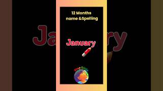 Months spelling months name and spelling  12 months name [upl. by Myrtie]