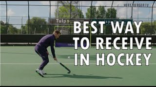 How to receive amp lift  Hertzberger TV  Field hockey Tutorial [upl. by Atnuhs]