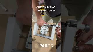 We made a nitinol spring coiler for our artificial muscles  actuator robotics frc 3dprinting [upl. by Nofets460]