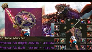 C9 VFUN Warrior solo dragon 90 with dmg 410k in town [upl. by Merchant]