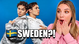 REACTING TO MARCUS amp MARTINUS  UNFORGETTABLE  SWEDEN EUROVISION 2024 [upl. by Aihsotal344]