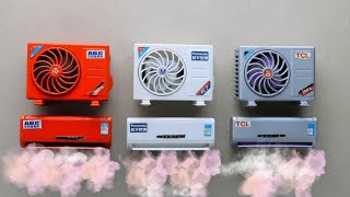 Top 3 Miniature Air Conditioner Unboxing amp Test Video  Best Gadgets Solar AC [upl. by Ontine974]