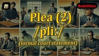 n Plea meaning formal court statement with 5 examples [upl. by Cicero519]