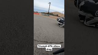 Go kart track elbow drag bikelife gopro triumphdaytona [upl. by Erbes]