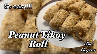 Peanut Tikoy Roll Recipe how to make peanut tikoy roll paano gumawa ng peanut tikoy roll [upl. by Idnor477]