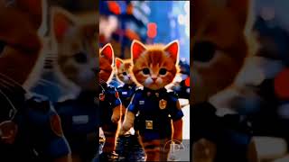 Cat lover editing Ai cat catlover police music automobile viralshorts viralvideo [upl. by Adahs97]