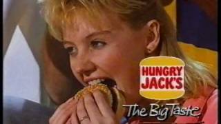 Hungry Jacks 1989 the Big Taste ad 1 [upl. by Thissa]