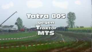 8 Traktorpulling 2012 in Reinholterode  Tatra 805 gegen Traktor MTS [upl. by Arammahs]