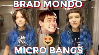 😍CUTTING MICRO BANGS THANK YOU BRAD MONDO [upl. by Glad]