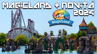 MAGICLAND TUTTO IL PARCO  NOVITÀ 2024 😨 PROVO LA NUOVA TORRE DI CADUTA ESTREMA [upl. by Buskirk]