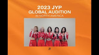 2023 JYP GLOBAL AUDITION IN NORTH AMERICA  ITZY [upl. by Eustazio]