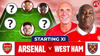 Arsenal vs West Ham  Starting XI Live [upl. by Hutchings]