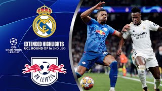 Real Madrid vs RB Leipzig Extended Highlights  UCL Round of 16 2nd Leg  CBS Sports Golazo [upl. by Ilyak685]