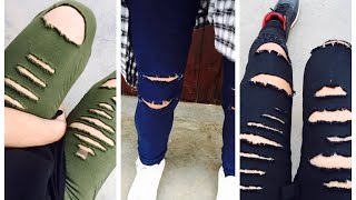 DIY  Rasga Y Dale Onda A Tus Pantalones [upl. by Abisia]