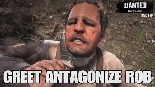 GREET ANTAGONIZE ROB Red dead Redemption 2 PS5 [upl. by Sanderson]