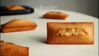 완전 기본 구움과자 마들렌과 쌍벽이루는 피낭시에휘낭시에 만들기 Financiers Recipe  하다앳홈 [upl. by Lleunamme]