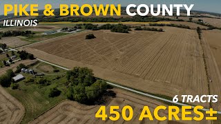 Whitmore Sisters 6 Aerial Tour  Tracts 13  Pike amp Brown County Illinois [upl. by Dunning]