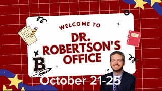 Dr Robertsons Office  October 2125 2024 [upl. by Fanechka]