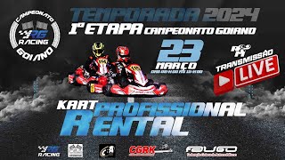 🔴 AO VIVO 1ªETAPA DO CAMPEONATO GOIANO DE KART 2024  SÁBADO  KARTÓDROMO DE GOIÂNIA  2303 [upl. by Melisenda]