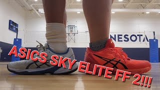 BEST OR 2ND BEST VOLLEYBALL SHOE  ASICS SKY ELITE FF 2  Performance Shoe Review [upl. by Roselle]