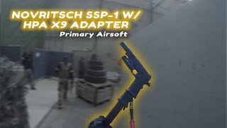 NOVRITSCH SSP1 WITH X9 PRIMARY AIRSOFT HPA ADAPTER GAMEPLAY  COMBAT CITY [upl. by Parsifal]