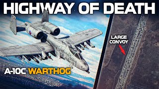 GAU8 Satisfaction  A10C Warthog Vs Massive Convoy  Digital Combat Simulator  DCS [upl. by Emerick]