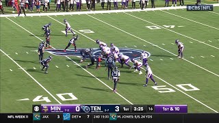 47yard TD Darnold and Addison burn Titans for long score [upl. by Htebazile]