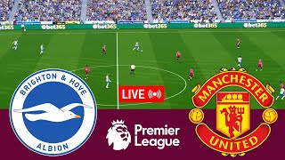 LIVE Brighton Hove Albion vs Manchester United Premier League 2425 Full Match  Video Game [upl. by Mohamed]