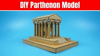 How to Build the Parthenon Model with Cardboard  DIY Cardboard Parthenon [upl. by Lena]