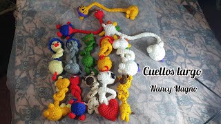 GENIAL MODELOS DE CUELLOS LARGOS TEJIDOS A CROCHET 🦄😻🐣🦒🕷🐸❤🦖 [upl. by Oram]