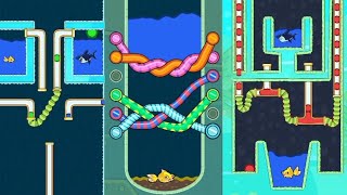 Save The Fish GameplayFishdom Level Fish Rescue Mobile Game Save The Fish Gameplay [upl. by Donatelli330]