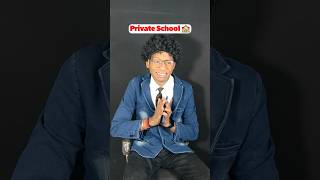 Private School Vs Government School 🏫 backbencher chetan viral comedy funny [upl. by Winebaum]