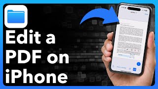 How To Edit PDF On iPhone [upl. by Infield203]