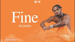 Diamond Platnumz  Fine Acoustic Lyric Video [upl. by Ierna262]