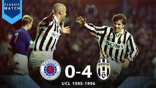 Rangers FC vs Juventus 04 • UCL 19951996 • Del Piero Ravanelli Vialli Gascoigne Oleg Salenko [upl. by Lauer]