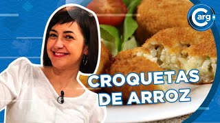 CÓMO SE HACEN LAS CROQUETAS DE ARROZ [upl. by Aeirdna]