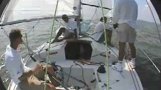 J24 Competitive Boat Handling  Chapter 3  Gybing [upl. by Egni]