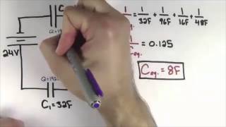 Associação de Capacitores em série e paralelo [upl. by Alford]