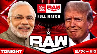 Narendra Modi Takes on Donald Trump in the ULTIMATE WWE Showdown [upl. by Celene]