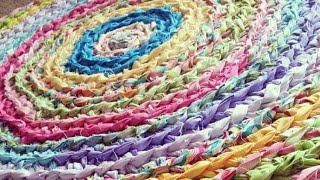 Easy Crochet Rag Rug Tutorial [upl. by Edasalof]