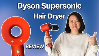 Dyson Supersonic Hairdryer Review  Dysons BEST hairdryer Topaz Orange [upl. by Eselahs]