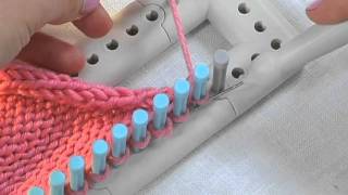 Loom Knitting How to Decrease K2tog for Single Knitting [upl. by Davine837]