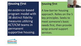 The Housing First Philosophy recording 52024 [upl. by Lesley]