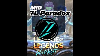 Entrevista Rápida con Paradox Mid Laner de 7 Lives wildrift wildriftesports Flamienx1 [upl. by Jackqueline]