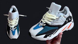 HOW TO LACE ADIDAS YEEZY BOOST 700 LOOSELY THE BEST WAY [upl. by Olette681]