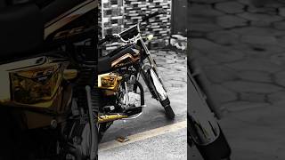 honda😳125 gold black bikelover automobile cg125modified hondabikes [upl. by Afinom]