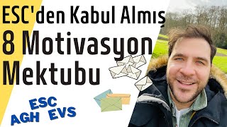 Motivasyon Mektubu Örnekleri  Hepsi Kabul Aldı  Avrupa Gönüllü Hizmeti EVS  ESC  AGH [upl. by Calendra]